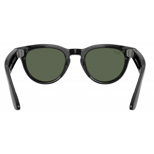 Умные очки Ray-Ban Meta* Headliner Gen 2 Shiny Black, Солнцезащитные линзы G-15 Green (RW4013), размер L